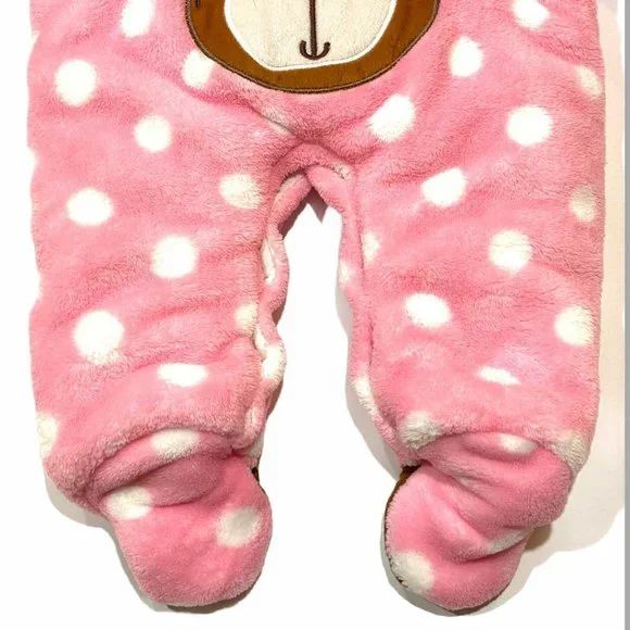 OKIE DOKIE Snowsuit 6M Pink Polka Dot - Picture 6 of 11